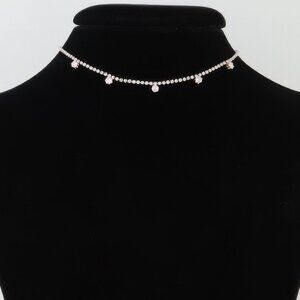 Minimal Rhinestone Choker Necklace